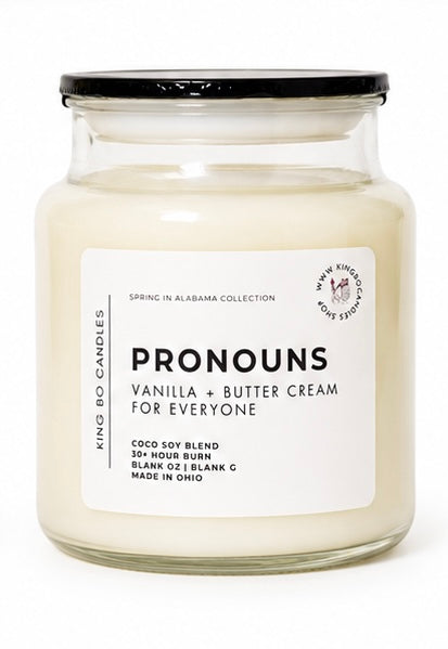Pronouns | 22 OZ Candle