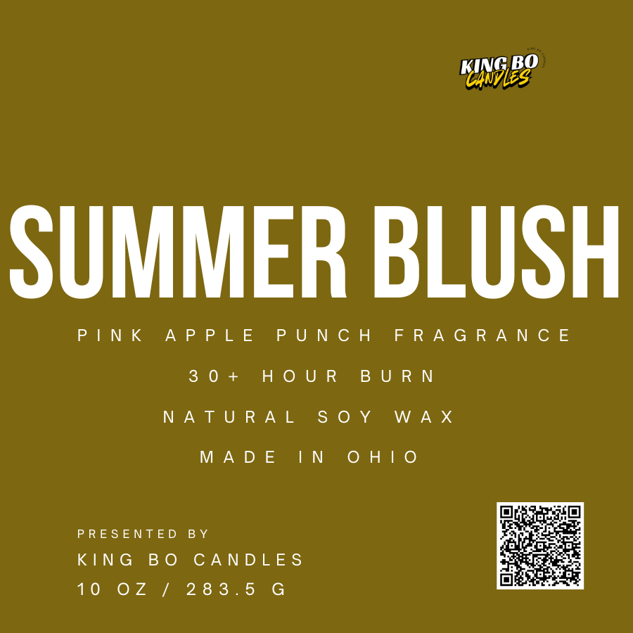 Summer Blush | Pink Apple Punch Fragrance | 10 OZ Candle